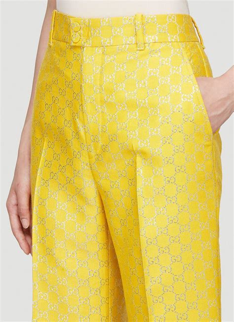 yellow gucci pants